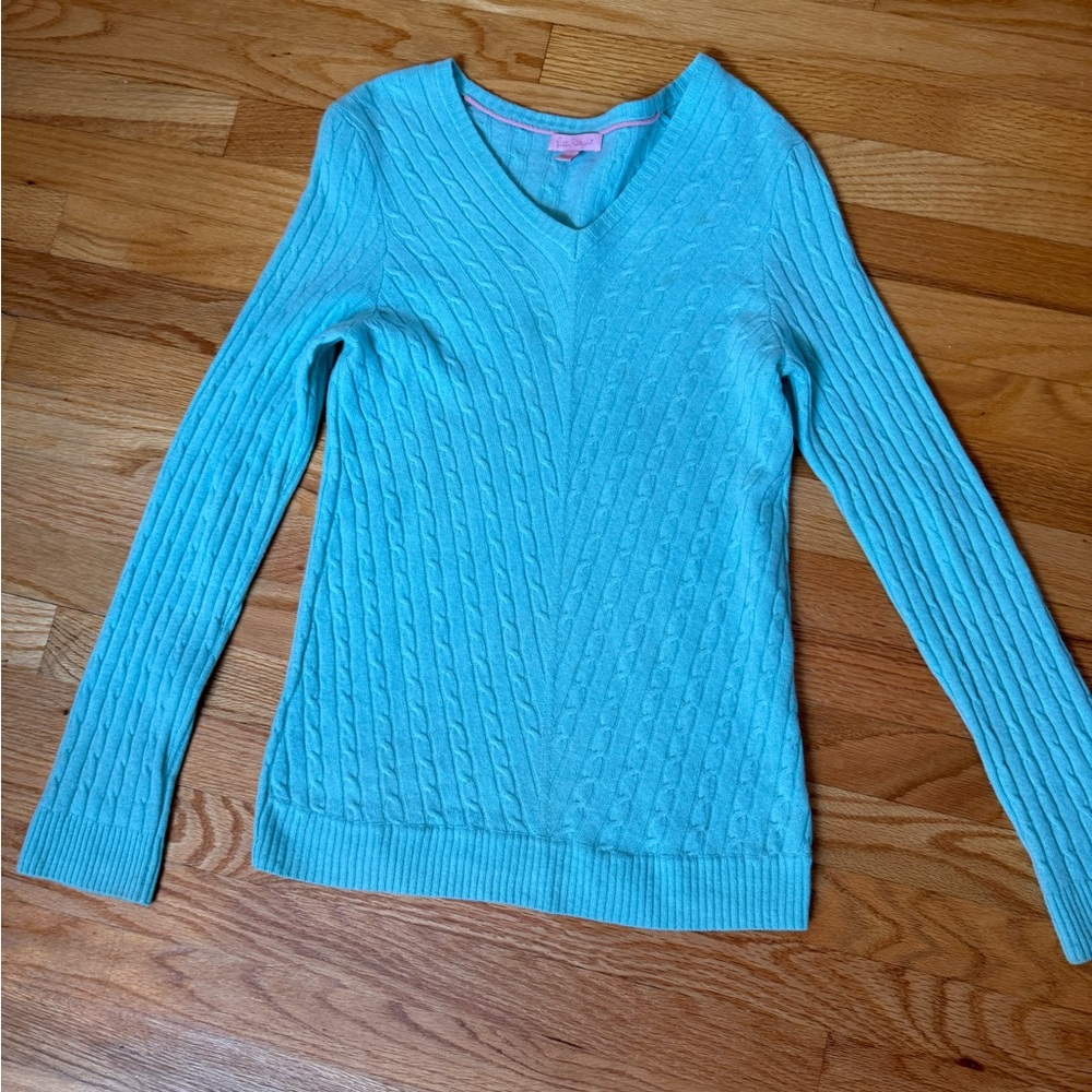 Vintage Lilly Pulitzer cashmere sweater sz large.